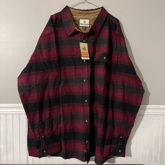 Legendary Whitetails Men's Red Plaid Buck Camp Flannel Long Sleeve Shirt 4XLT - Picture 1 of 9